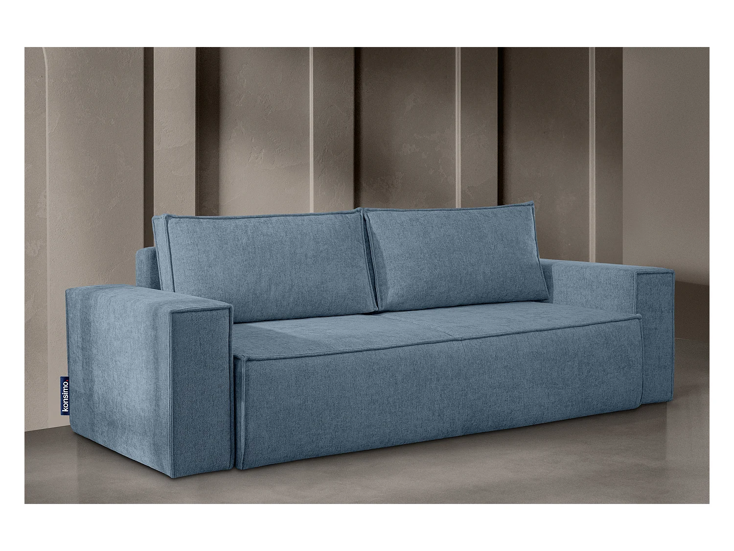 Sofa 3 Sitzer - mit Schlaffunktion - Modern - hellblau - NAPI II