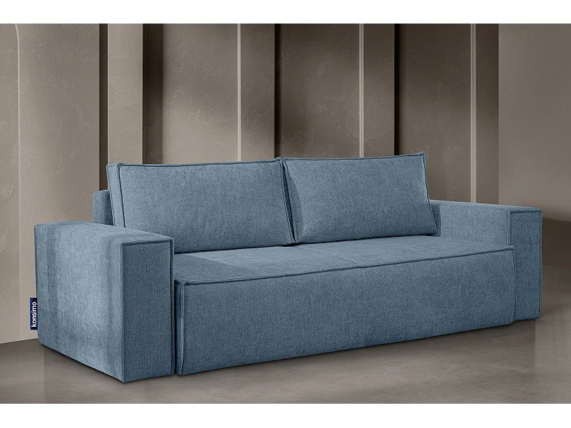 Sofa 3 Sitzer - mit Schlaffunktion - Modern - hellblau - NAPI II