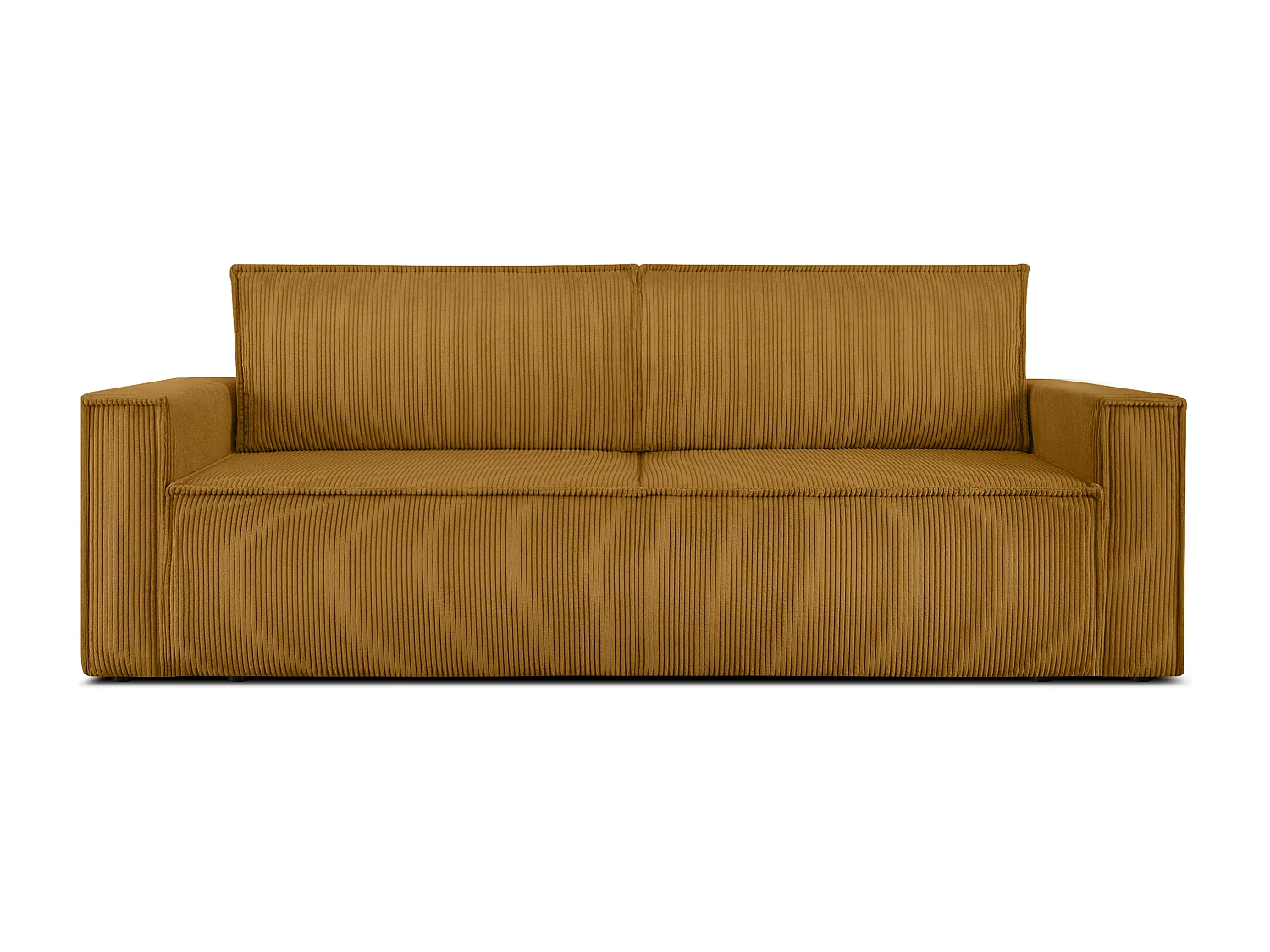 Schlafsofa in Pet Friendly Cord-Stoff - gelb - NAPI
