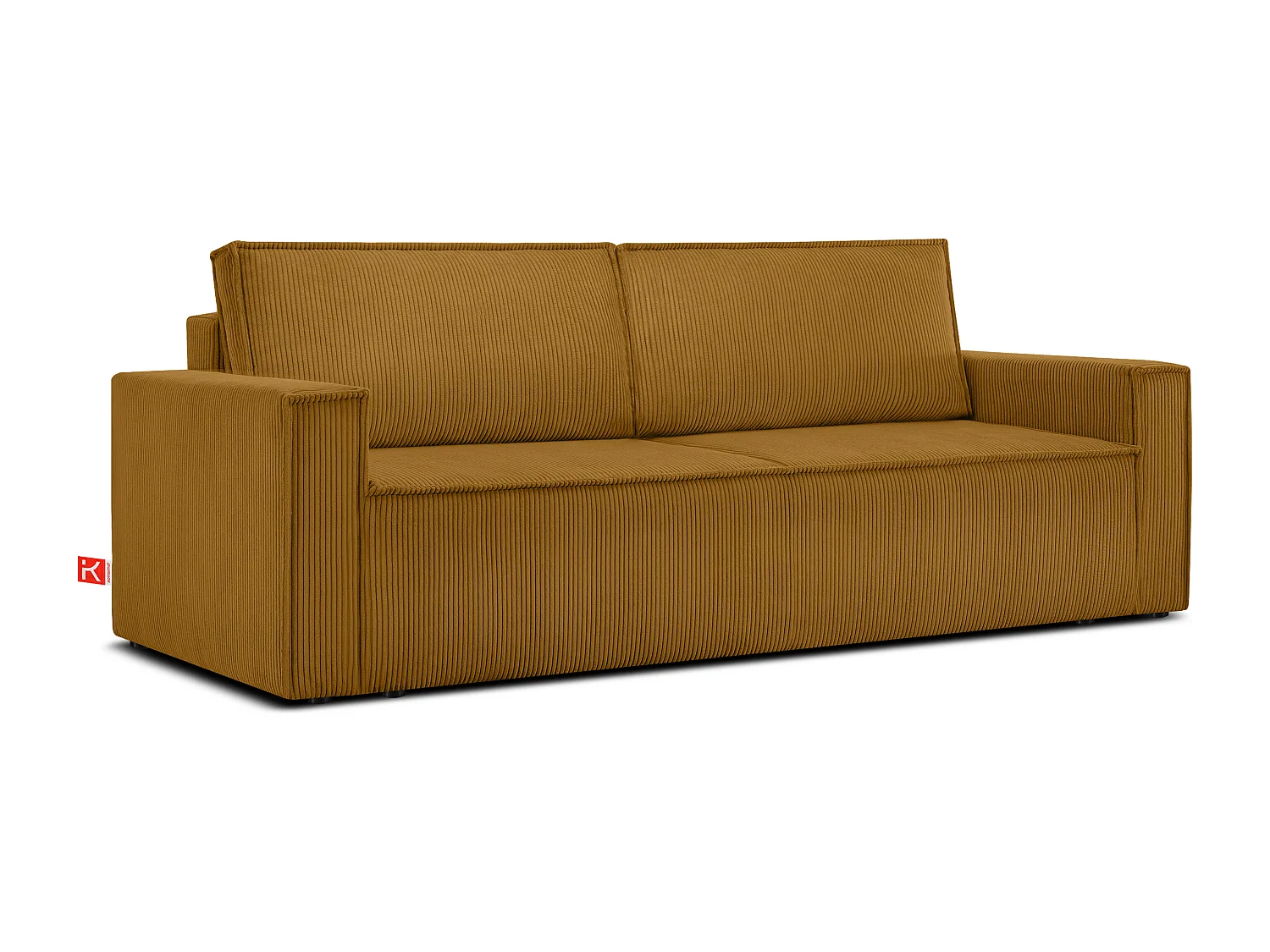 Schlafsofa in Pet Friendly Cord-Stoff - gelb - NAPI