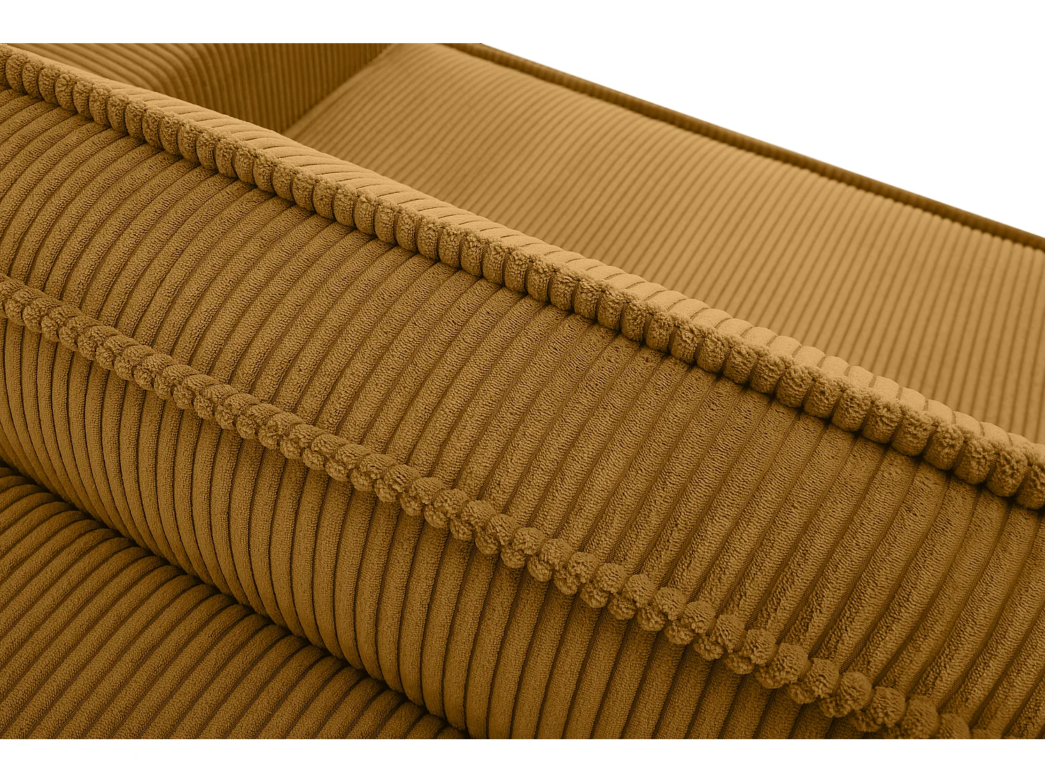 Schlafsofa in Pet Friendly Cord-Stoff - gelb - NAPI