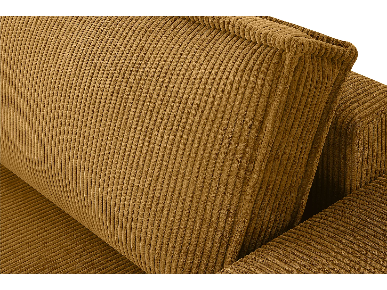 Schlafsofa in Pet Friendly Cord-Stoff - gelb - NAPI