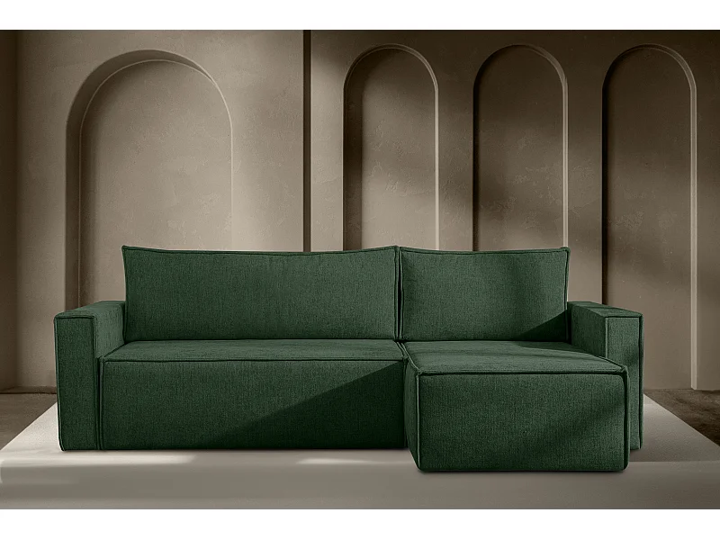 Universal Ecksofa links oder rechts - mit Schlaffunktion - Modern - grün - NAPI II