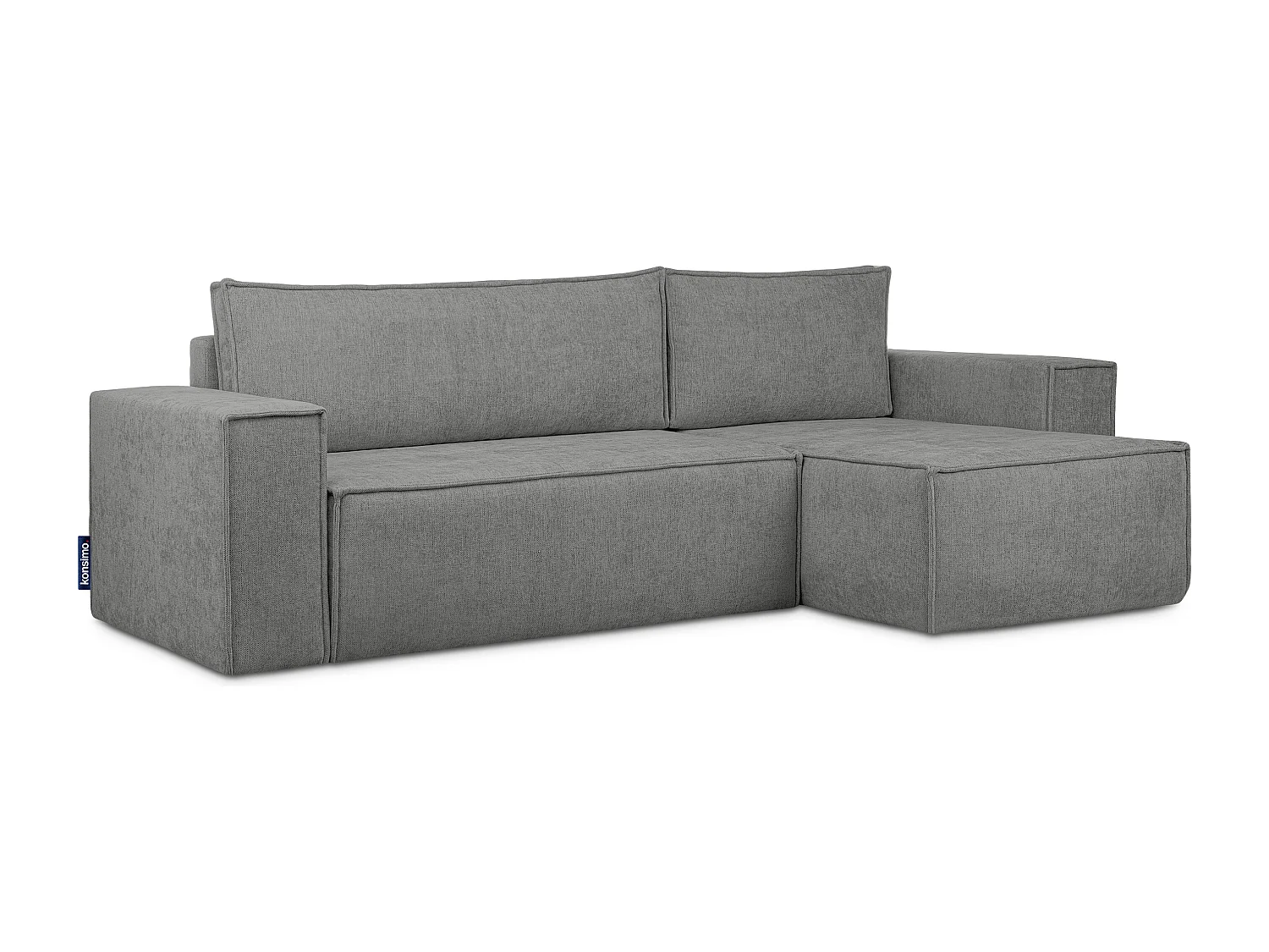 Ecksofa Big links/rechts - mit Schlaffunktion - grau - NAPI II