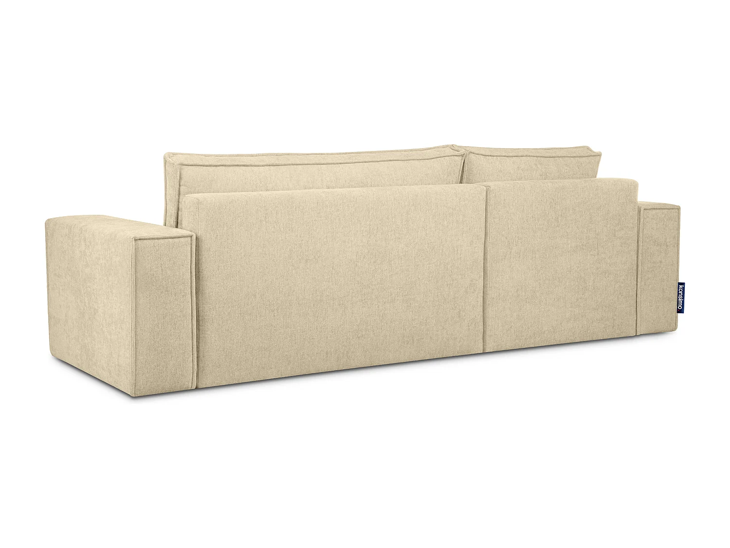 Ecksofa Big links/rechts - mit Schlaffunktion - dunkel creme - NAPI II