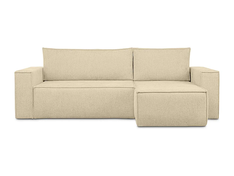 Ecksofa Big links/rechts - mit Schlaffunktion - dunkel creme - NAPI II