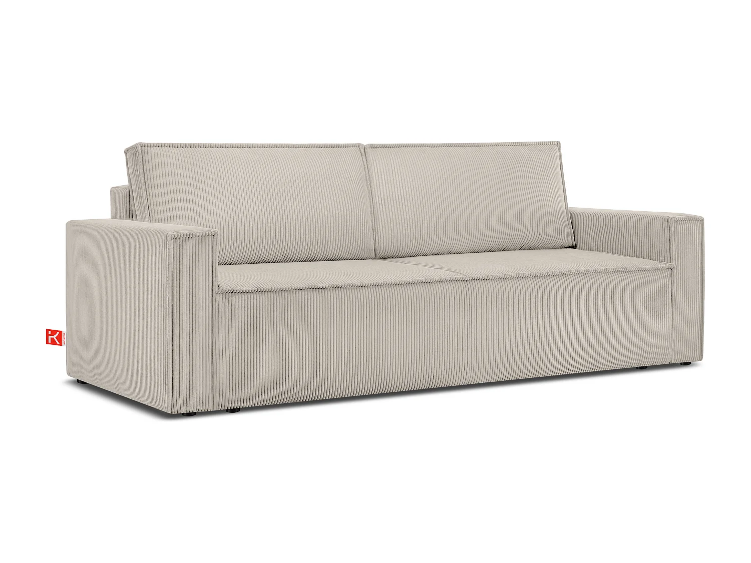 Schlafsofa in Pet Friendly Cord-Stoff - cremefarben - NAPI