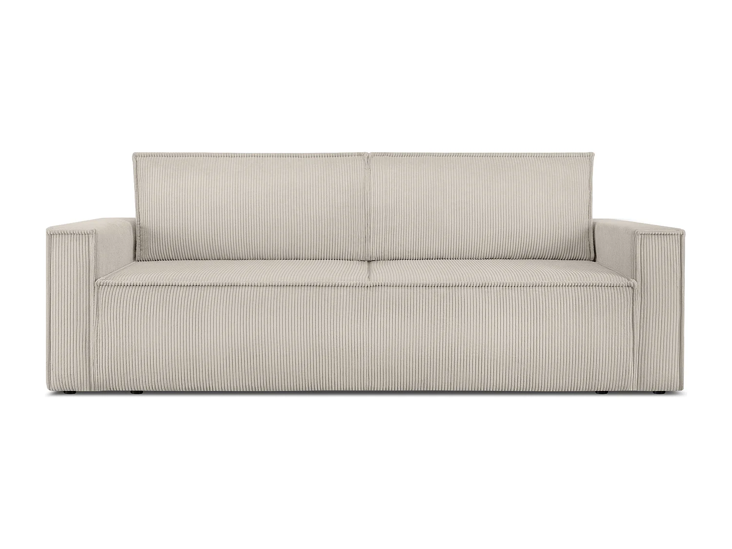 Schlafsofa in Pet Friendly Cord-Stoff - cremefarben - NAPI