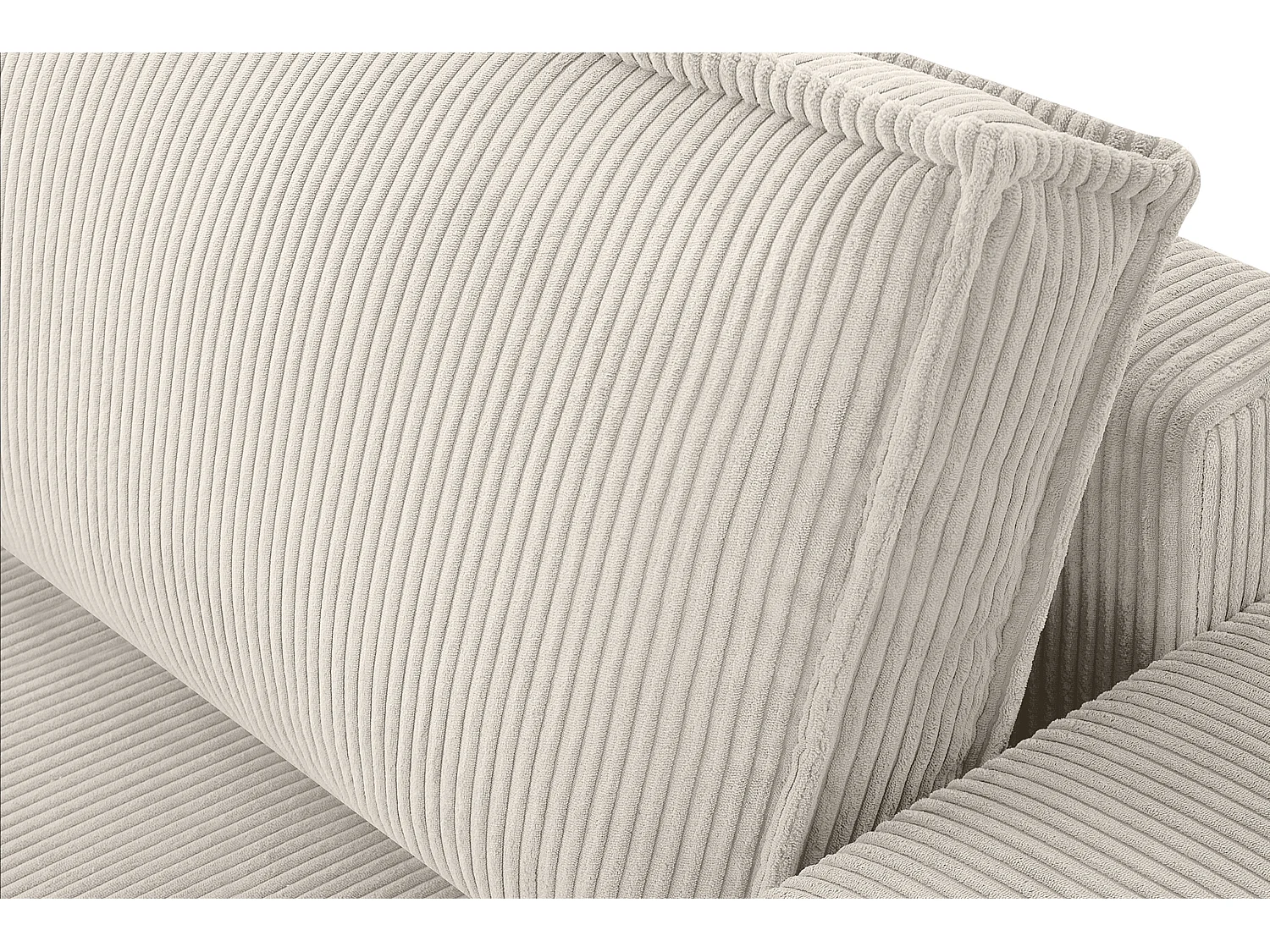 Schlafsofa in Pet Friendly Cord-Stoff - cremefarben - NAPI