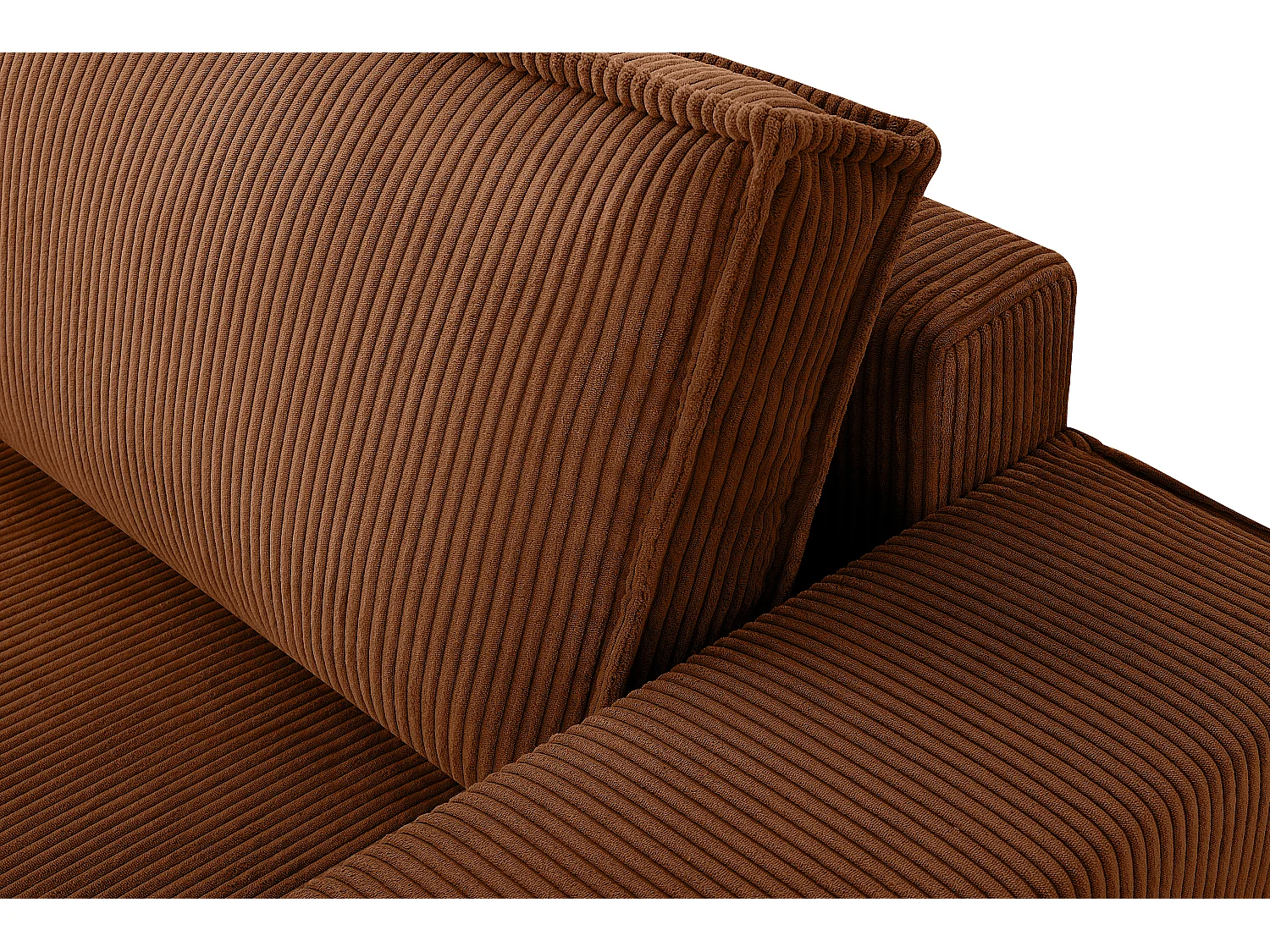 Sofa 3 Sitzer - mit Schlaffunktion - in Pet Friendly Cord-Stoff - Erze - NAPI