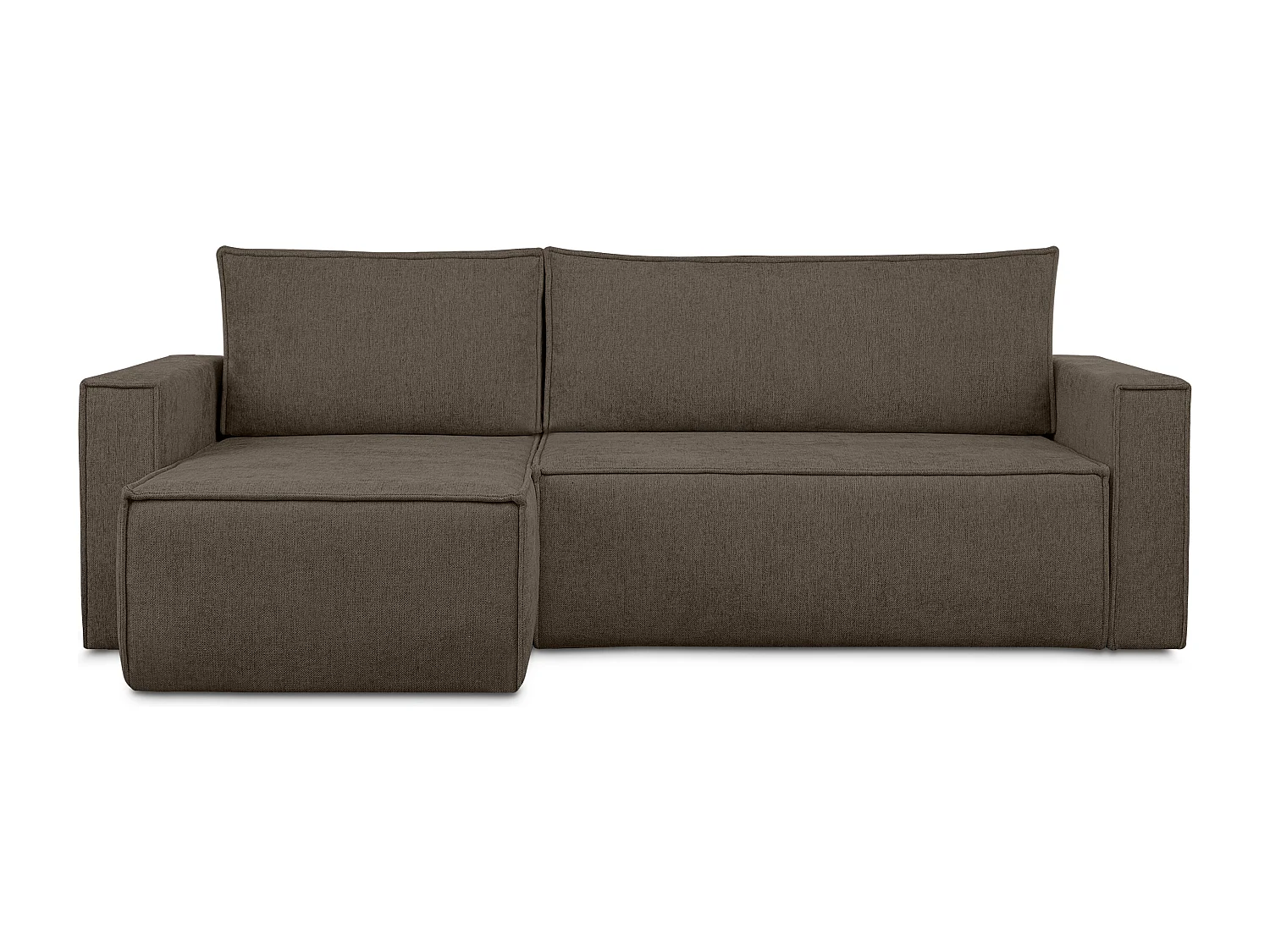 Universal Ecksofa links oder rechts - mit Schlaffunktion - Modern - braun - NAPI II