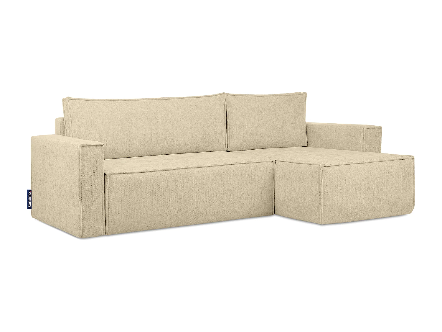 Universal Ecksofa links oder rechts - mit Schlaffunktion - Modern - dunkelcreme - NAPI II