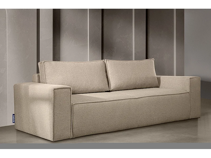 Sofa 3 Sitzer - mit Schlaffunktion - Modern - hellbeige - NAPI II