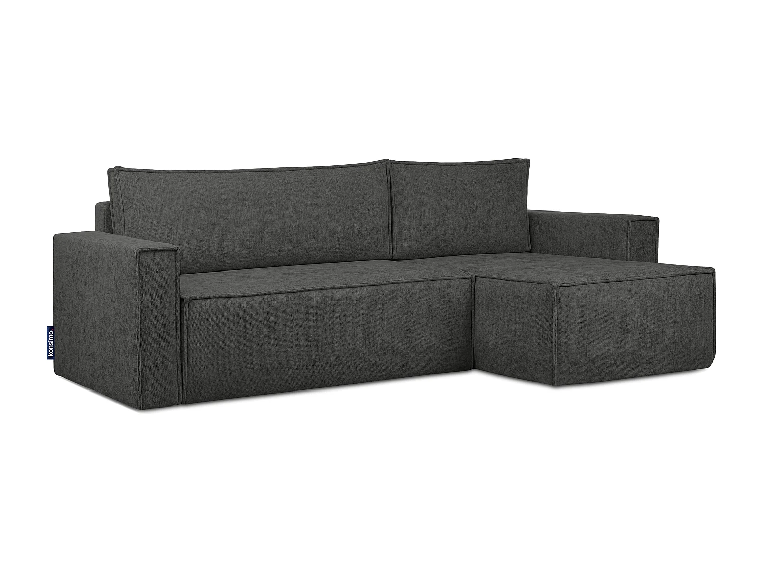 Universal Ecksofa links oder rechts - mit Schlaffunktion - Modern - silber - NAPI II