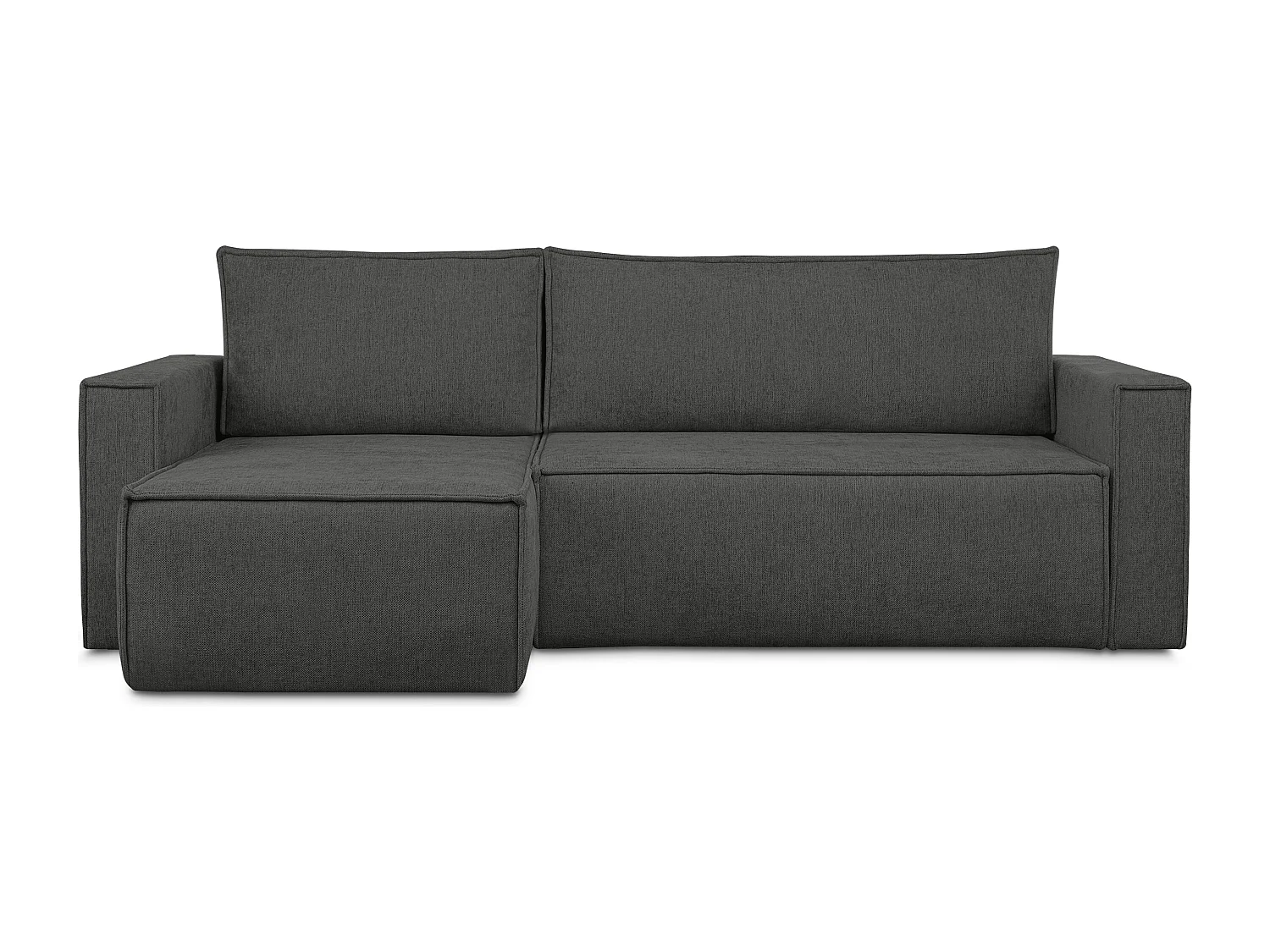 Universal Ecksofa links oder rechts - mit Schlaffunktion - Modern - silber - NAPI II
