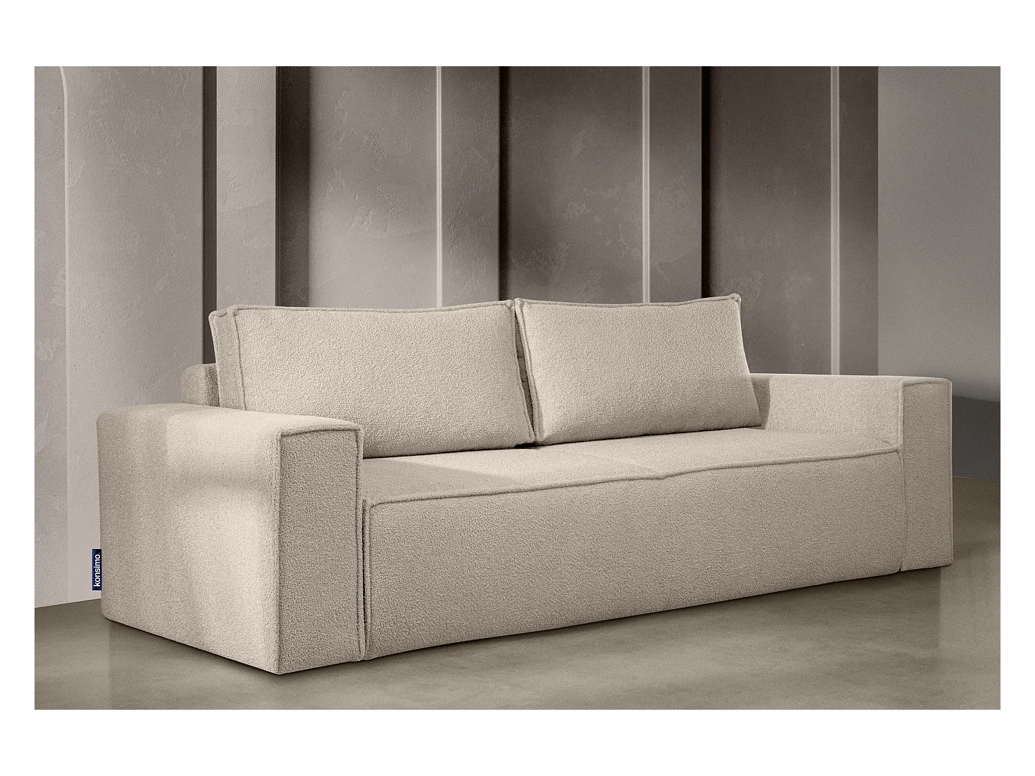 Sofa 3 Sitzer - mit Schlaffunktion - Modern - elfenbein - NAPI II