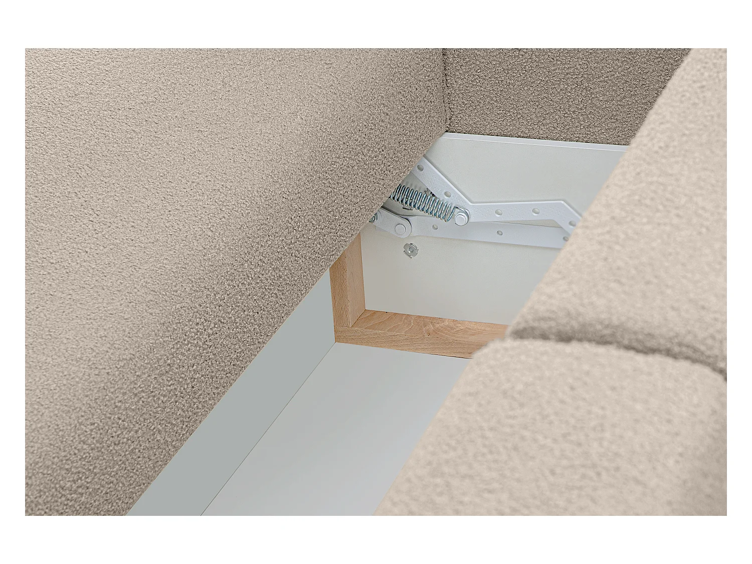 Sofa 3 Sitzer - mit Schlaffunktion - Modern - elfenbein - NAPI II