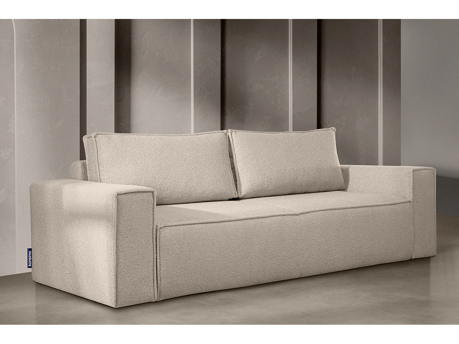 Sofa 3 Sitzer - mit Schlaffunktion - Modern - elfenbein - NAPI II
