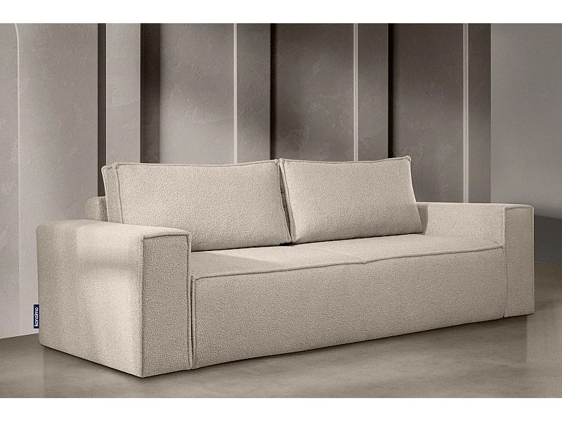 Sofa 3 Sitzer - mit Schlaffunktion - Modern - elfenbein - NAPI II