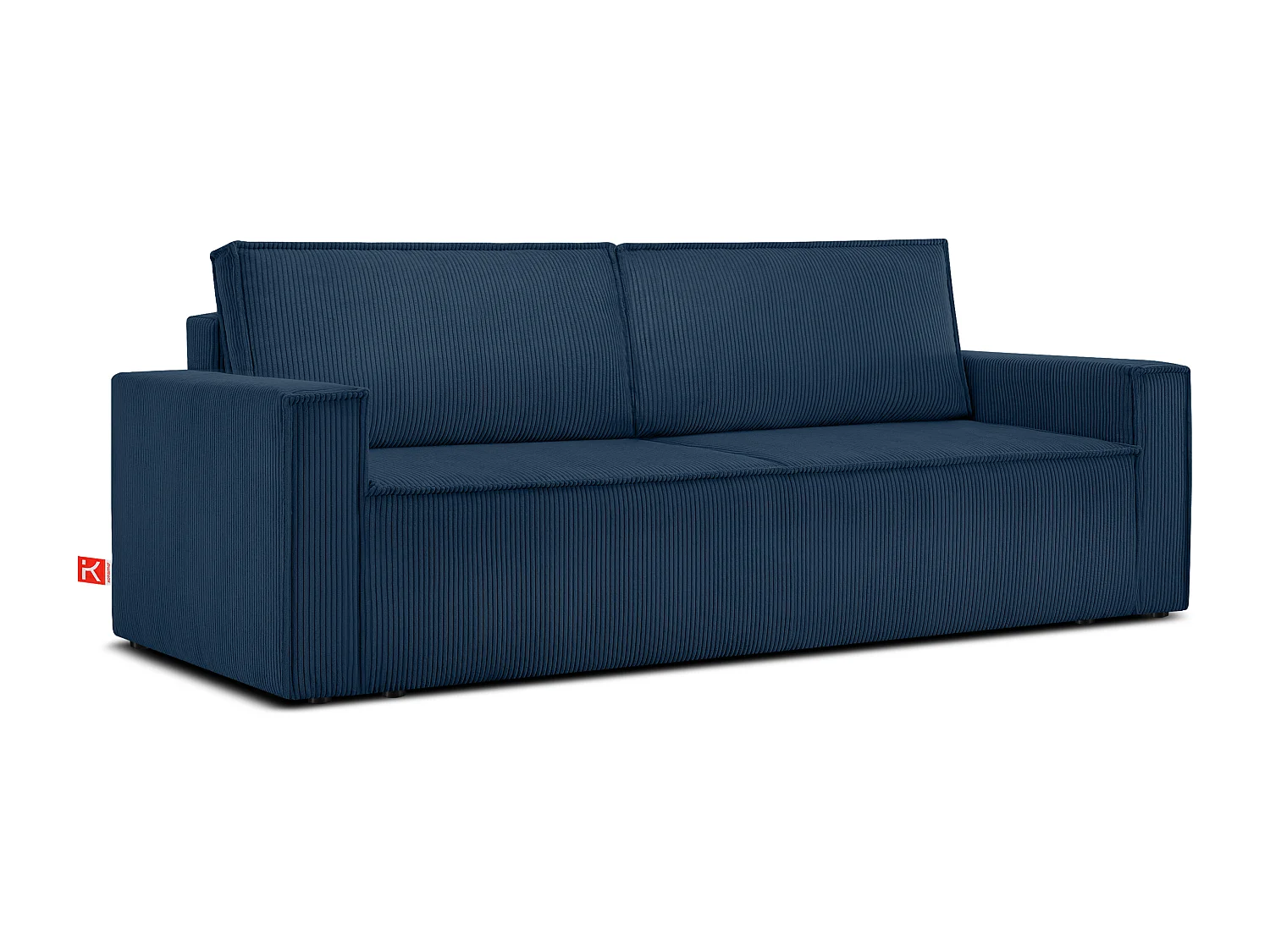 Schlafsofa in Pet Friendly Cord-Stoff - marineblau - NAPI
