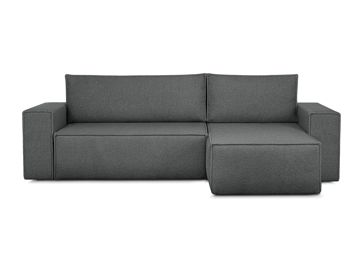 Ecksofa Big links/rechts - mit Schlaffunktion - in Pet Friendly Stoff - graphit - NAPI II