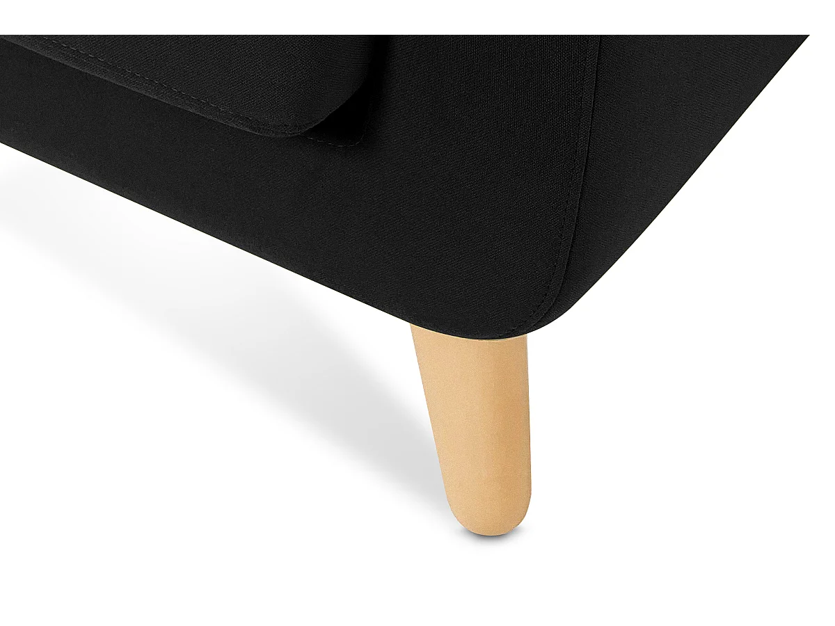 Sofa mit Armlehnen - Schwarz - TAGIO