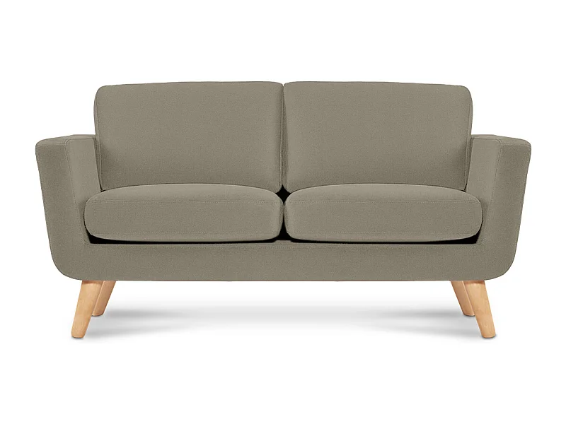 Sofa mit Armlehnen - Beige - TAGIO