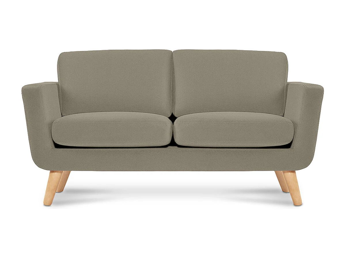 Sofa mit Armlehnen - Beige - TAGIO