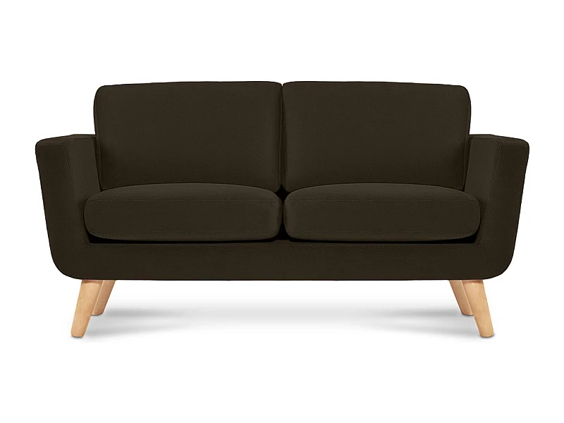 Sofa mit Armlehnen - Braun - TAGIO