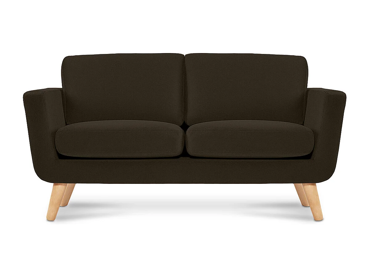 Sofa mit Armlehnen - Braun - TAGIO