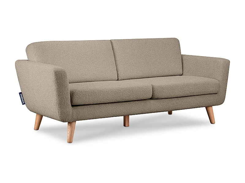 Skandinavisches  Sofa 3 Sitzer - Braun - TAGIO
