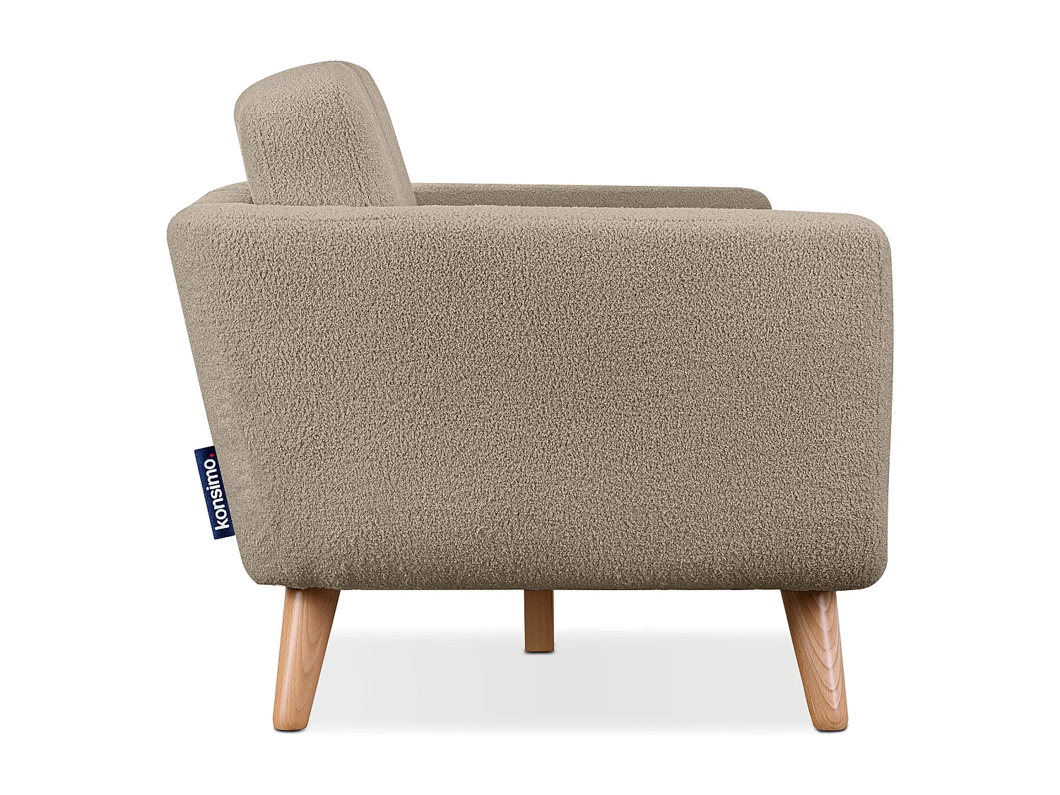 Skandinavisches  Sofa 3 Sitzer - Braun - TAGIO