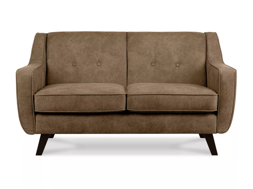 Kauf Unique Sofa - 2 Sitzer im zeitlosen Design - in Lederoptik - hellbraun - TERSO