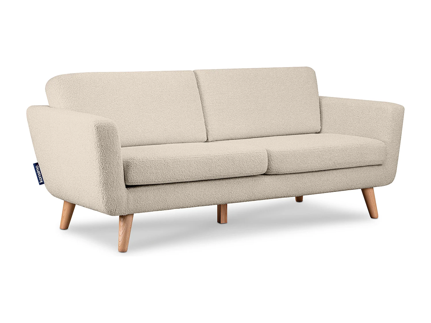 Skandinavisches  Sofa 3 Sitzer - Creme - TAGIO