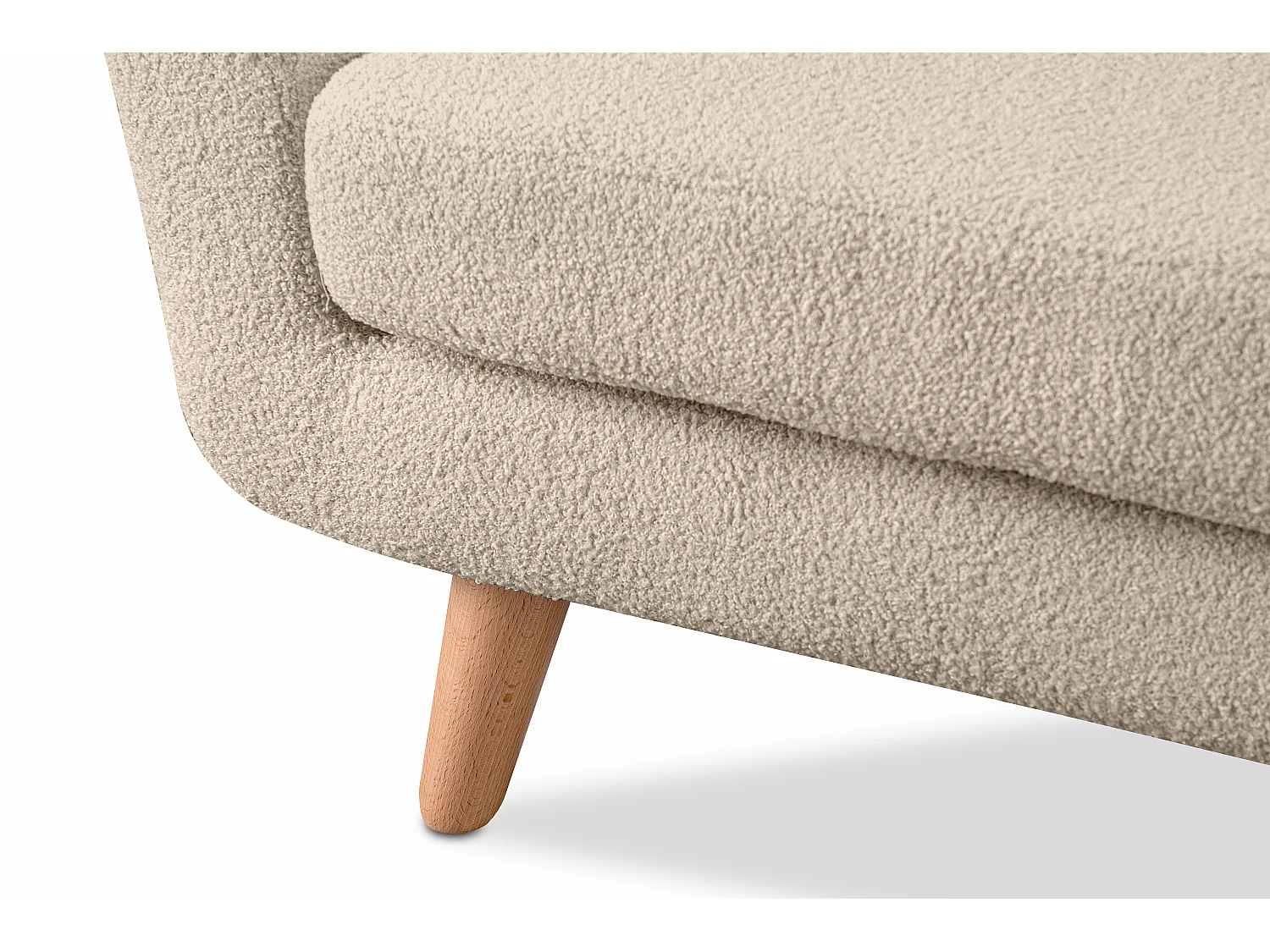 Skandinavisches  Sofa 3 Sitzer - Creme - TAGIO