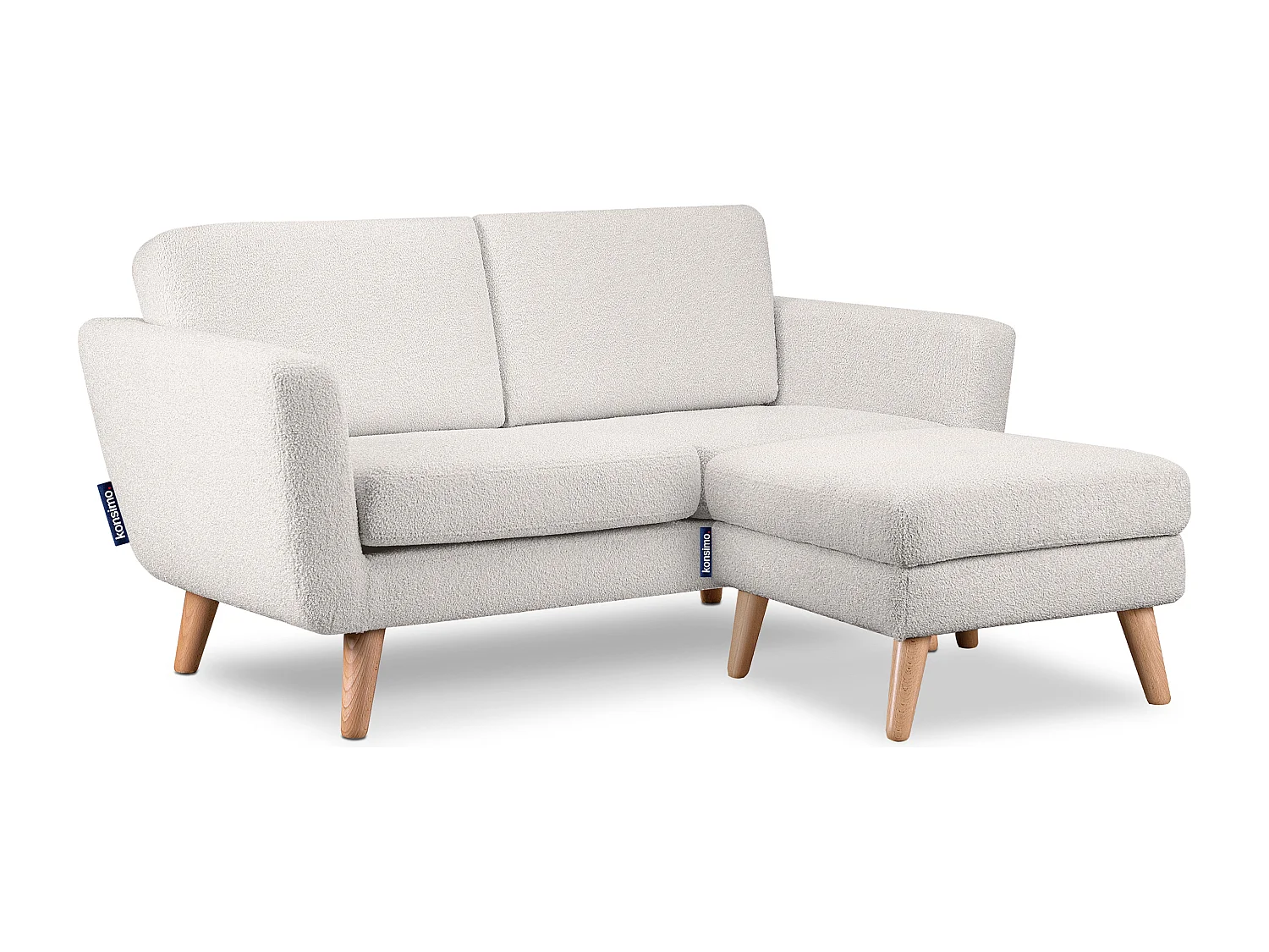 Sofa mit Armlehnen - Weiß - TAGIO