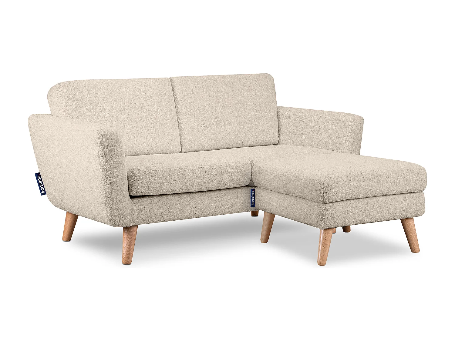 Sofa mit Armlehnen - Creme - TAGIO