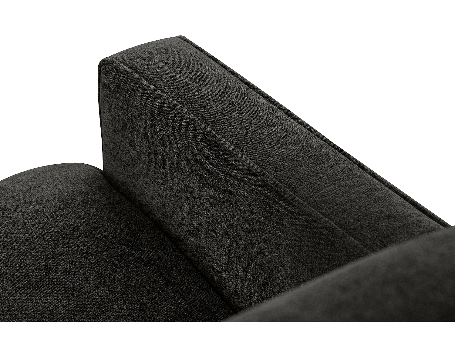 Sofa - 2 Sitzer im zeitlosen Design - Velours-Bezug - grau - TERSO