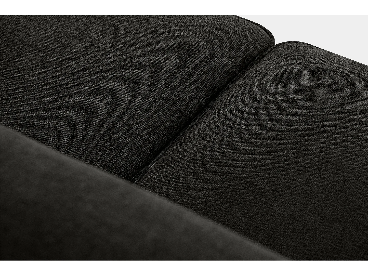 Sofa - 2 Sitzer im zeitlosen Design - Velours-Bezug - grau - TERSO