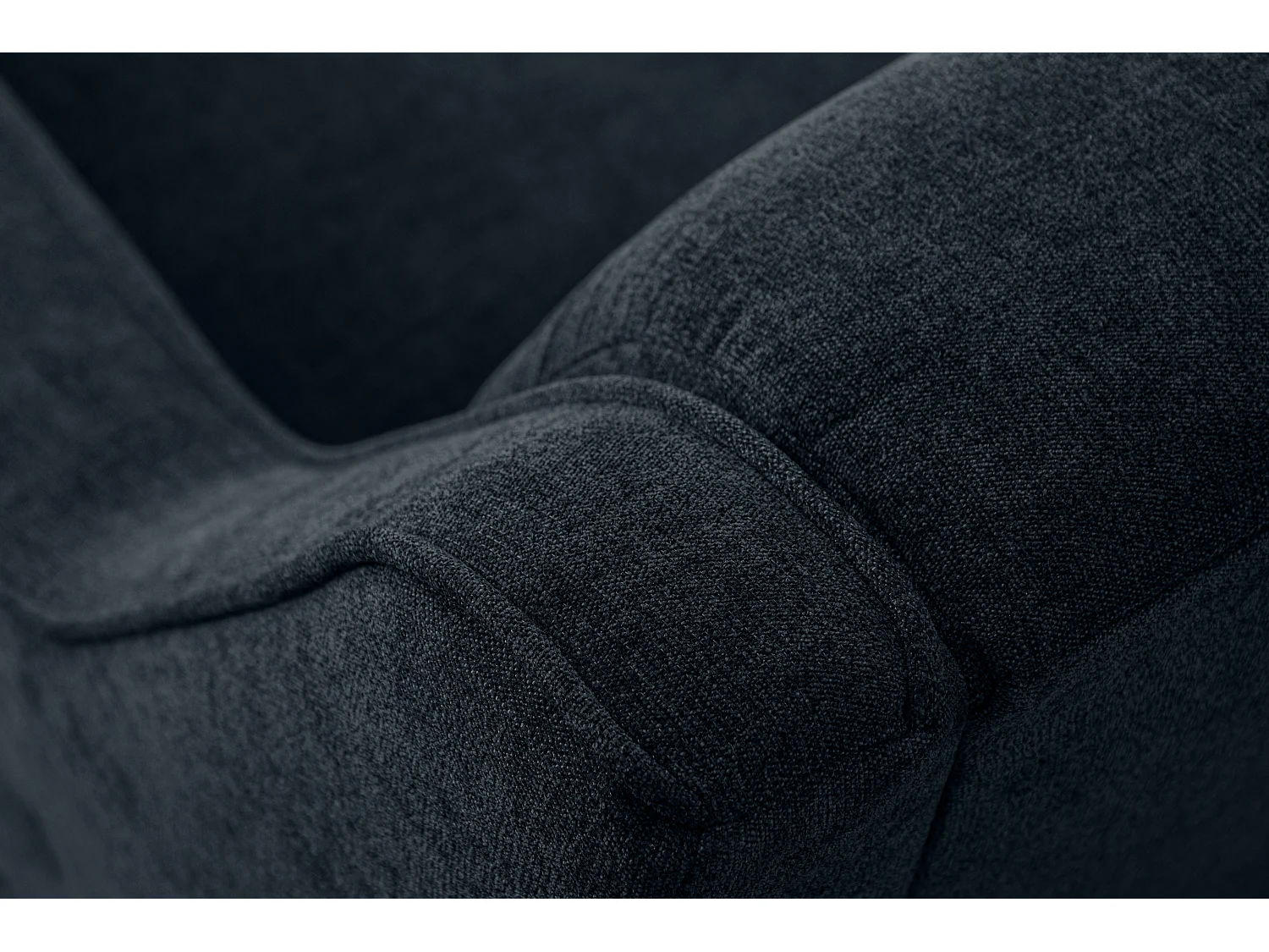 Canapé - 2 places au design intemporel - revêtement velours - bleu foncé - TERSO