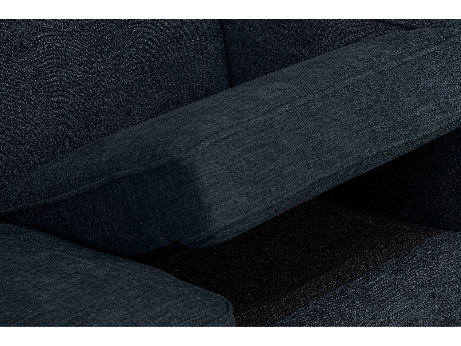 Canapé - 2 places au design intemporel - revêtement velours - bleu foncé - TERSO