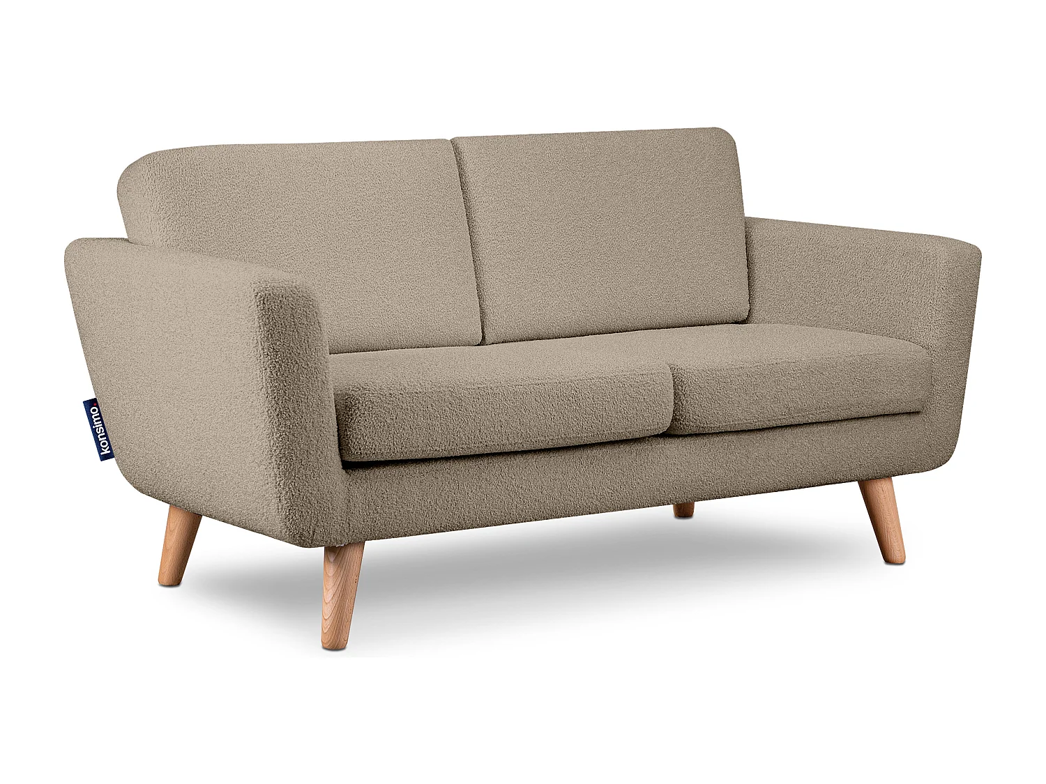 Sofa mit Armlehnen - Braun - TAGIO
