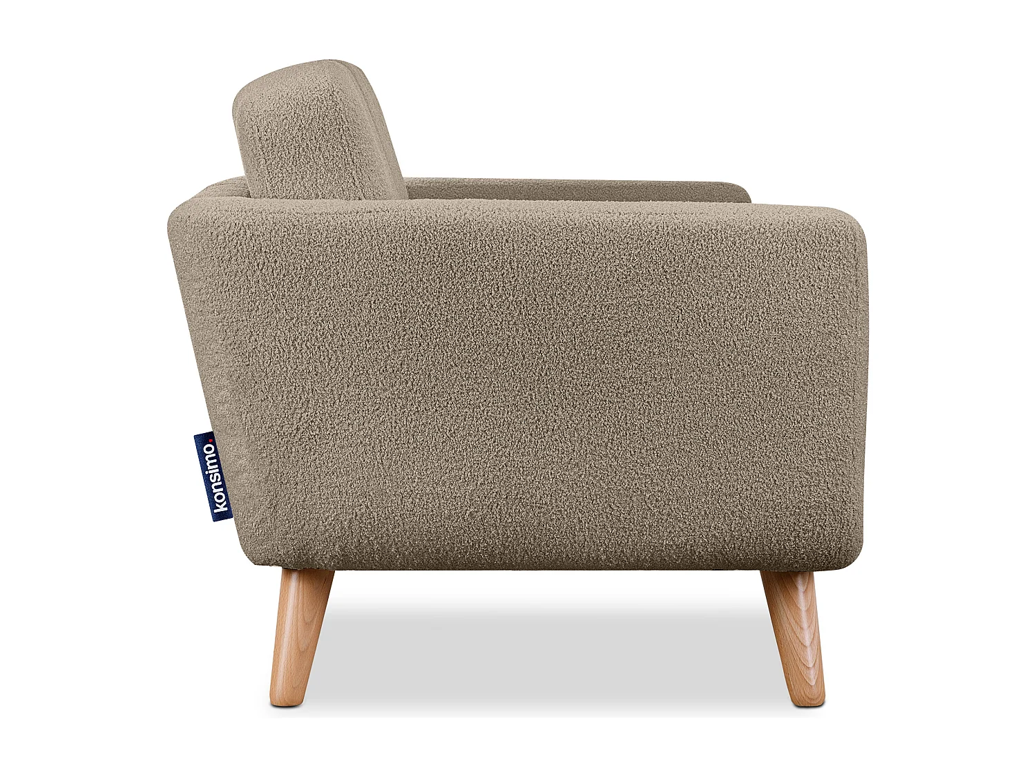 Sofa mit Armlehnen - Graubeige - TAGIO