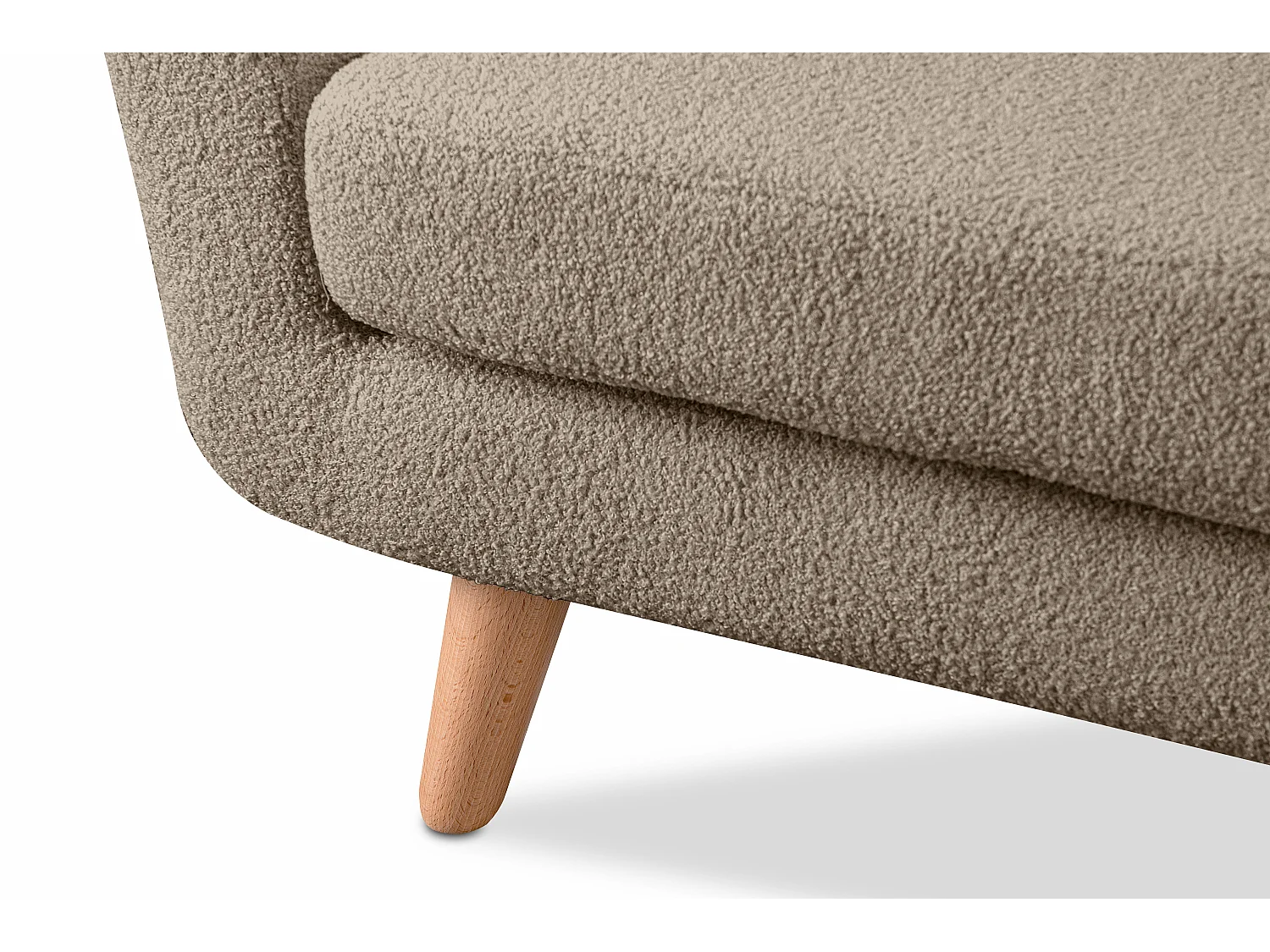 Sofa mit Armlehnen - Graubeige - TAGIO
