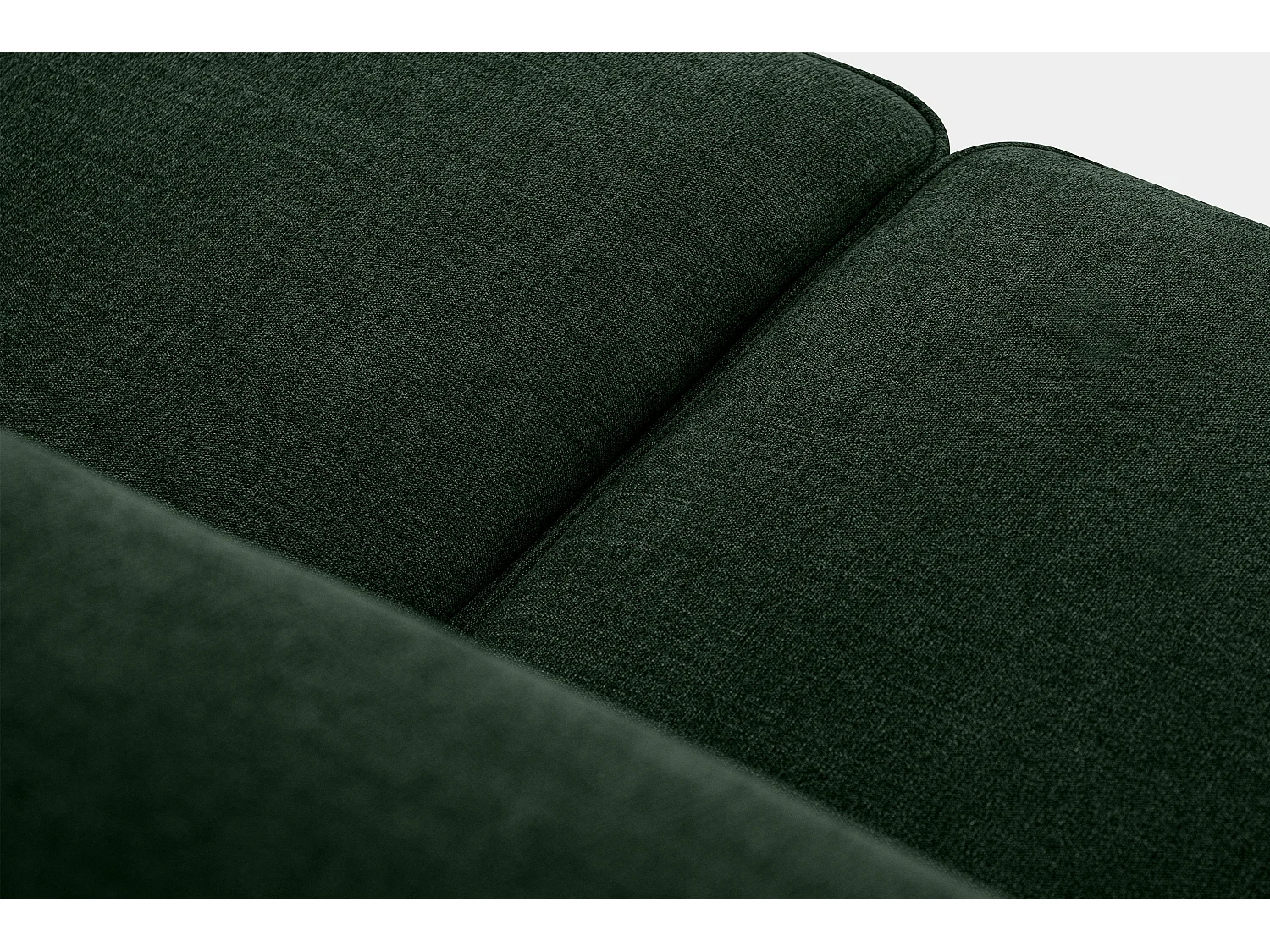 Sofa - 2 Sitzer im zeitlosen Design - Velours-Bezug - blau - TERSO