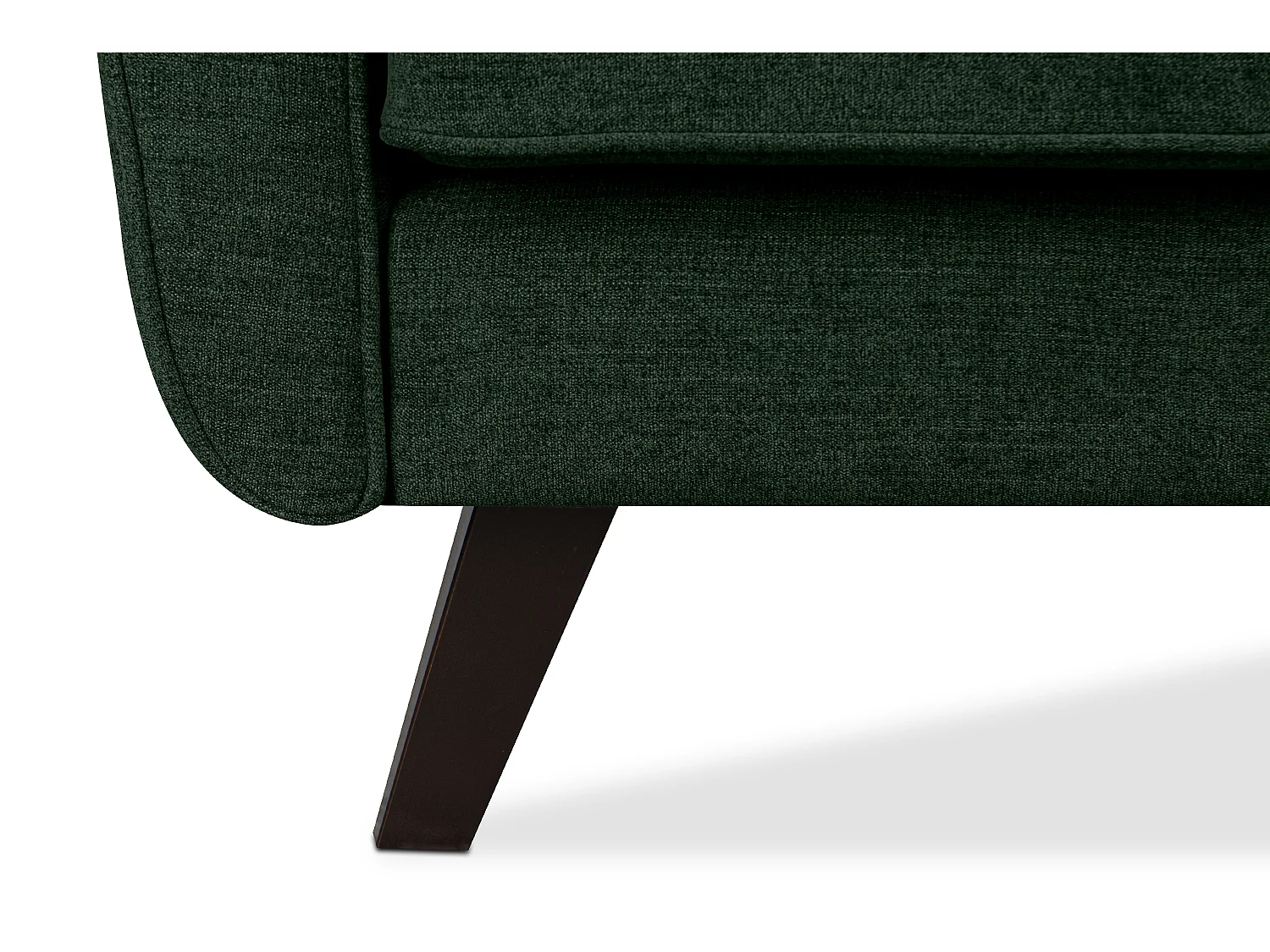 Sofa - 2 Sitzer im zeitlosen Design - Velours-Bezug - blau - TERSO