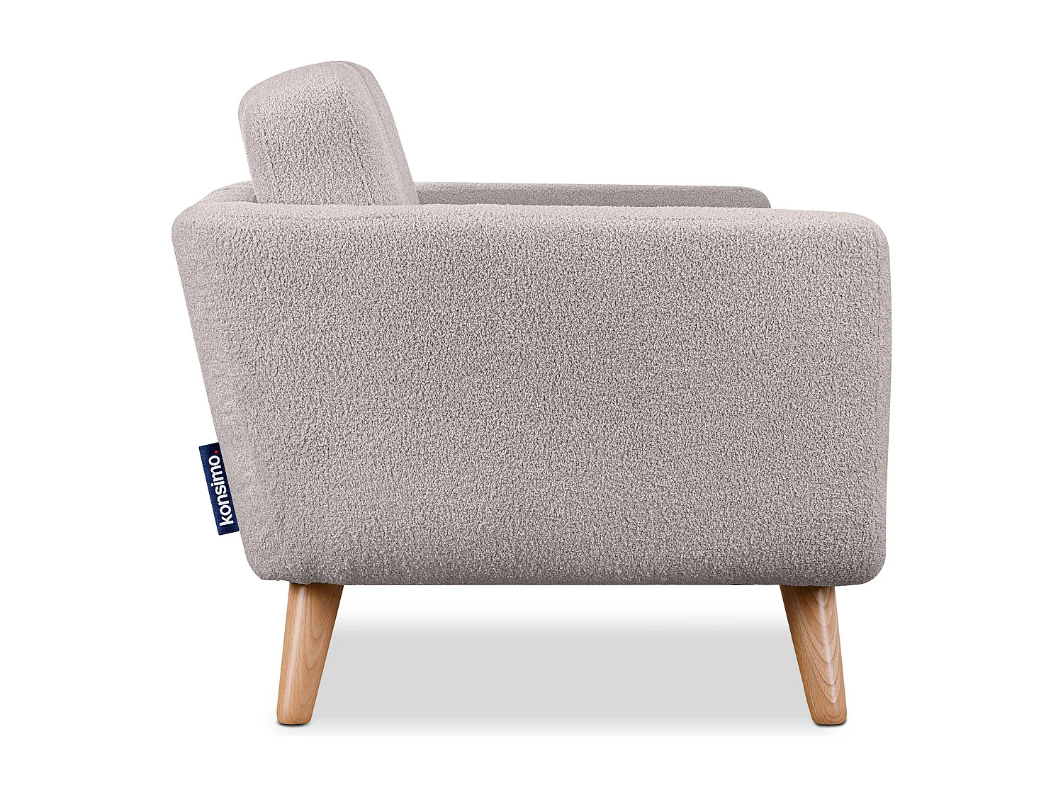 Sofa mit Armlehnen - Hellgrau - TAGIO