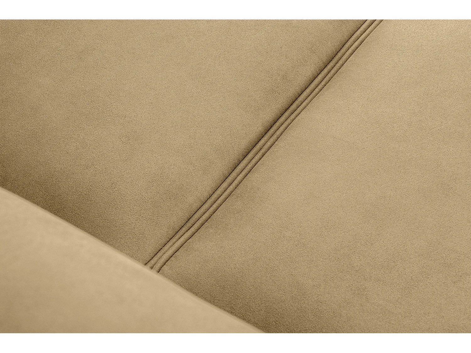 Sofa - 2 Sitzer im zeitlosen Design - in Lederoptik - hellbeige - TERSO