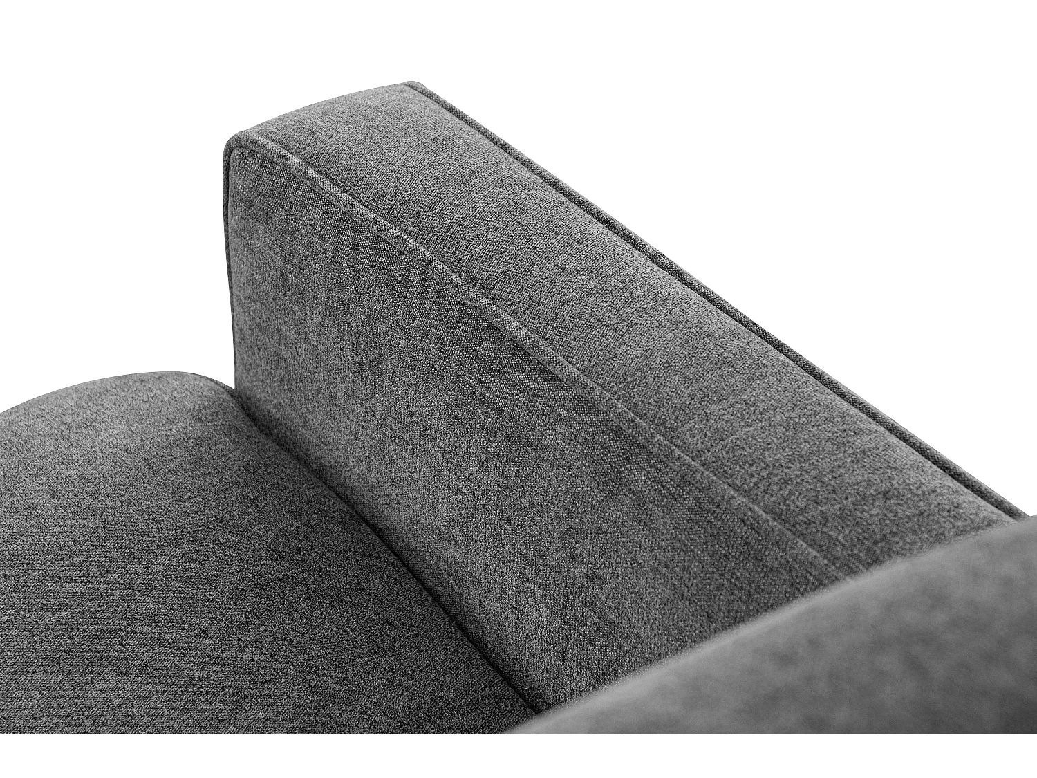 Sofa - 2 Sitzer im zeitlosen Design - Velours-Bezug - silber - TERSO