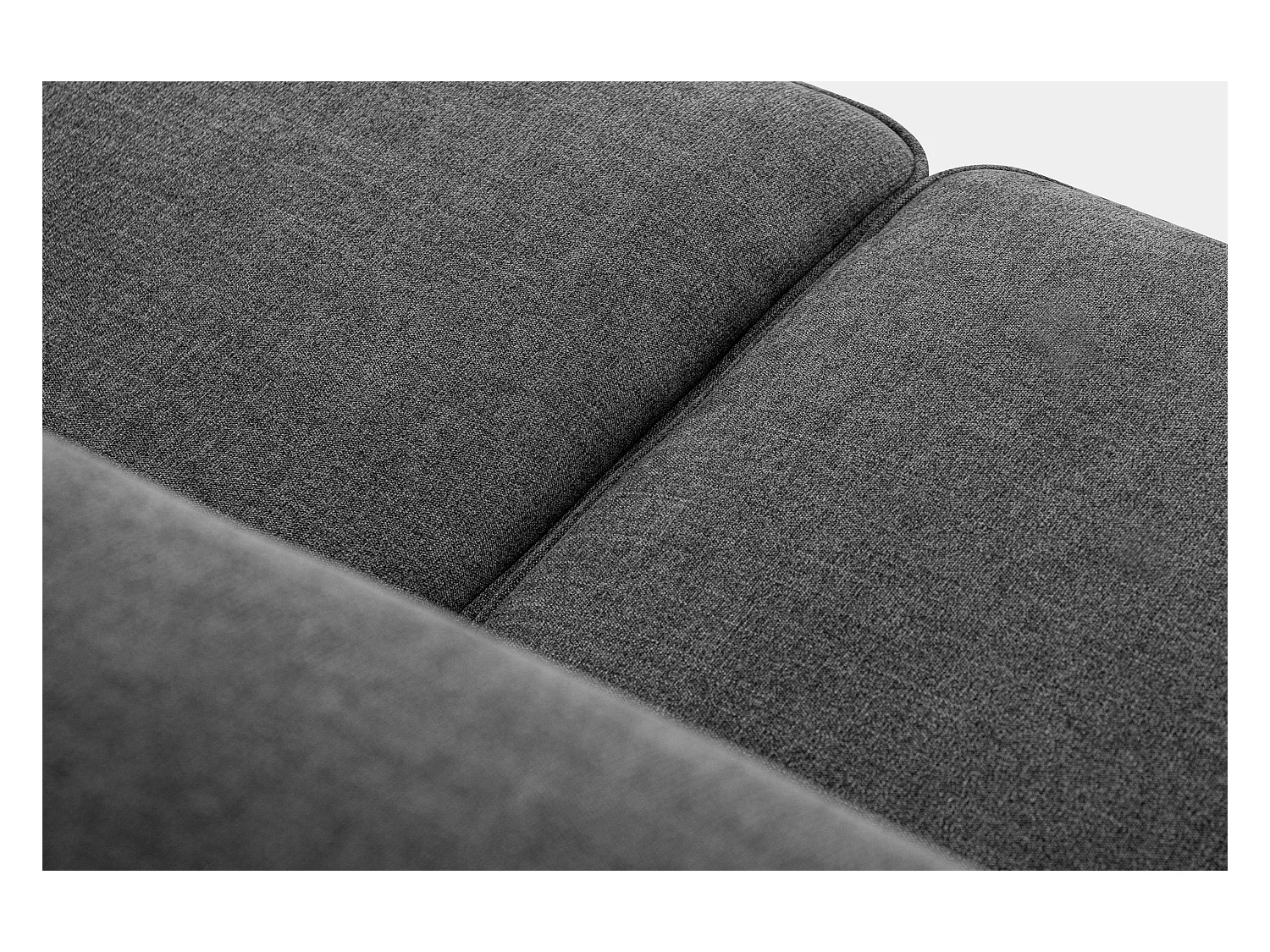 Sofa - 2 Sitzer im zeitlosen Design - Velours-Bezug - silber - TERSO